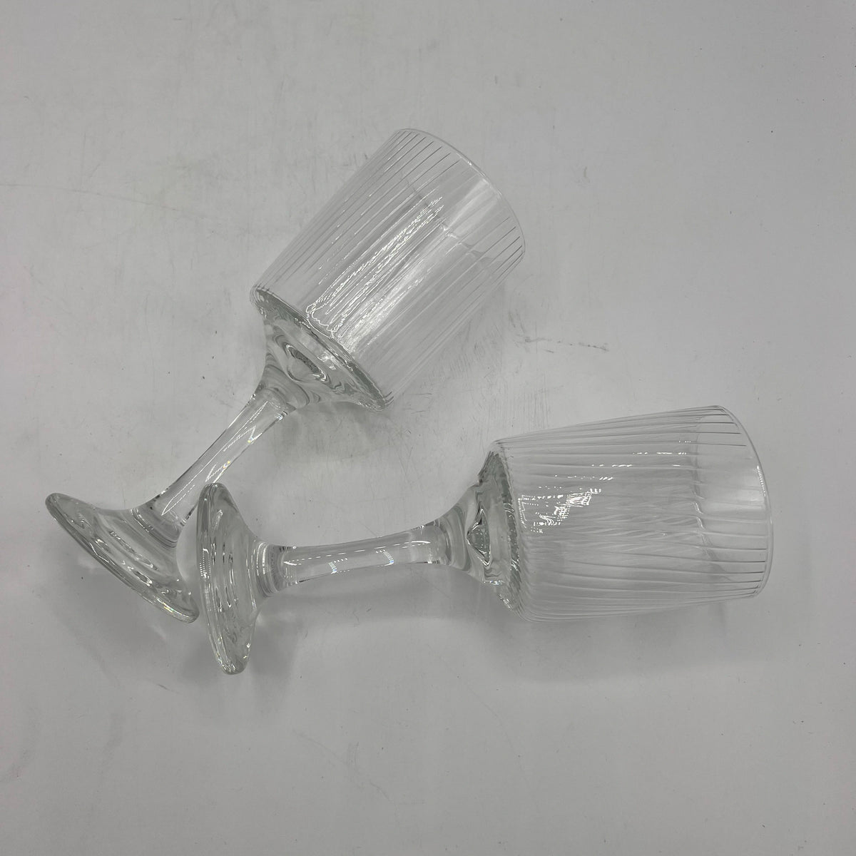 Lot de 6 Verres à Pied Striés "Borgo Forte" Borgonovo