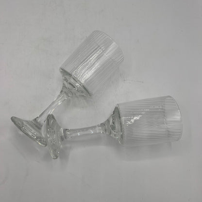 Lot de 6 Verres à Pied Striés "Borgo Forte" Borgonovo