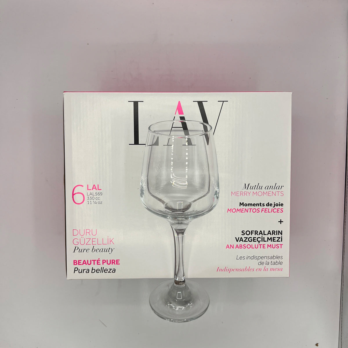 Lot de 6 Verres à Pied  LAV