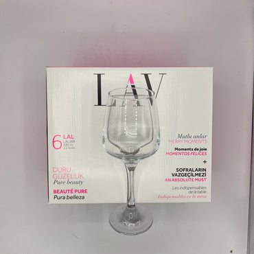 Lot de 6 Verres à Pied  LAV