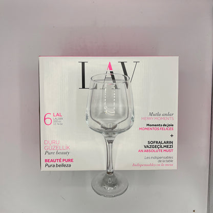 Lot de 6 Verres à Pied  LAV