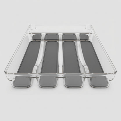 Range-Couverts Organisateur de Tiroir Élégant avec Fond Antidérapant – Solution Gain de Place Cuisine