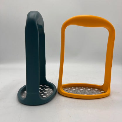 Presse-Purée Ergonomique en Inox et Silicone - Design Antidérapant