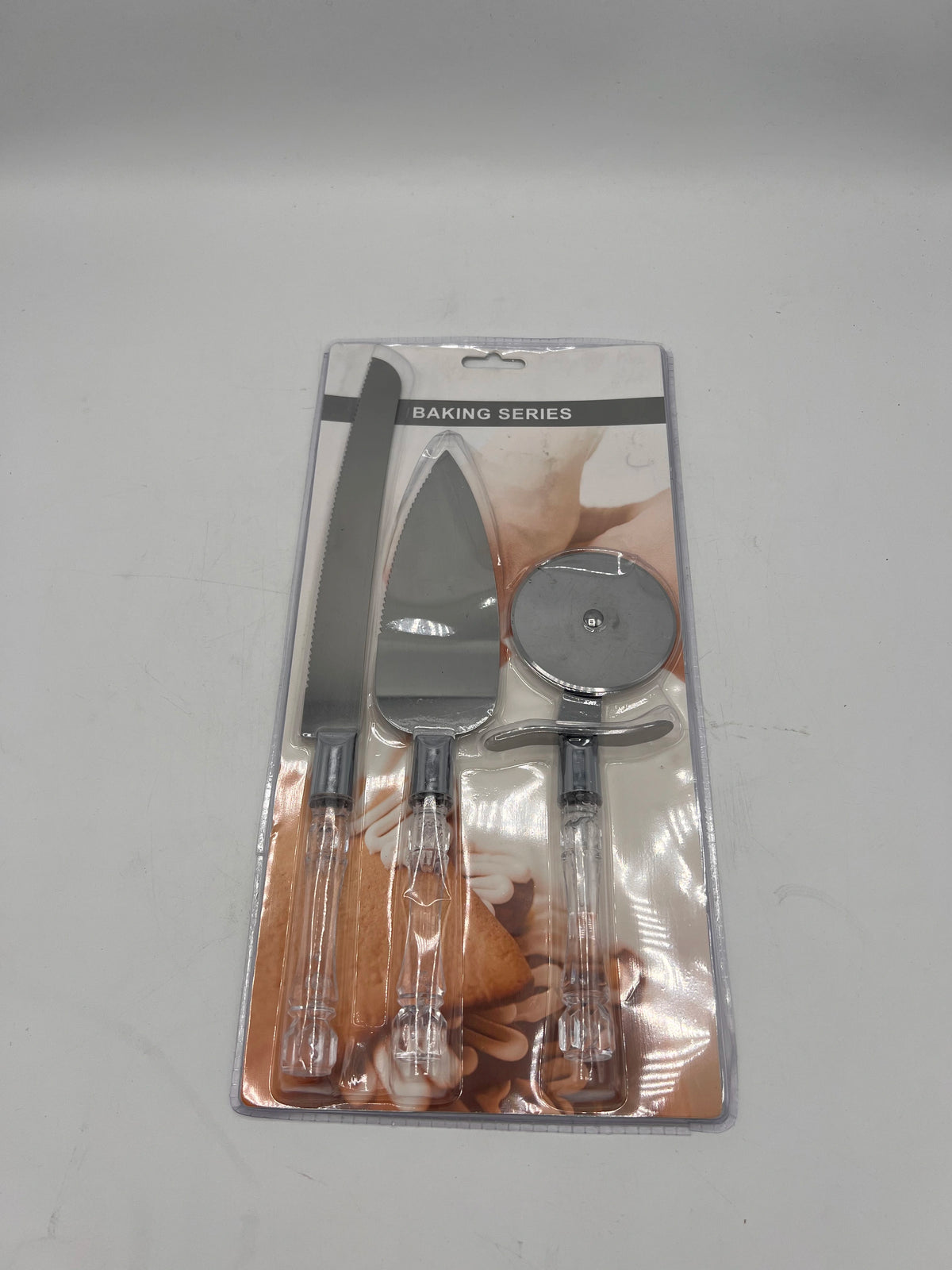Set de Pâtisserie et Découpe "Baking Series" - Couteau à Gâteau, Pelle et Roulette en Inox