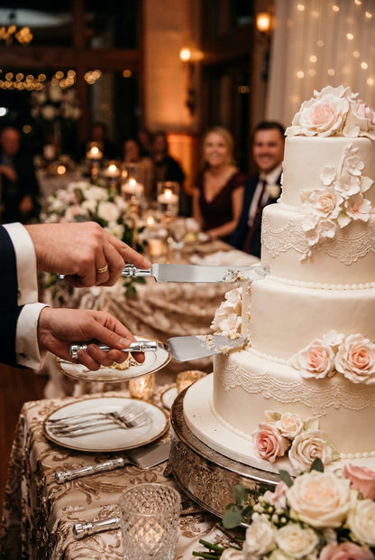 Set de Service à Gâteau Élégant "English Home" - Pelle et Couteau à Pâtisserie