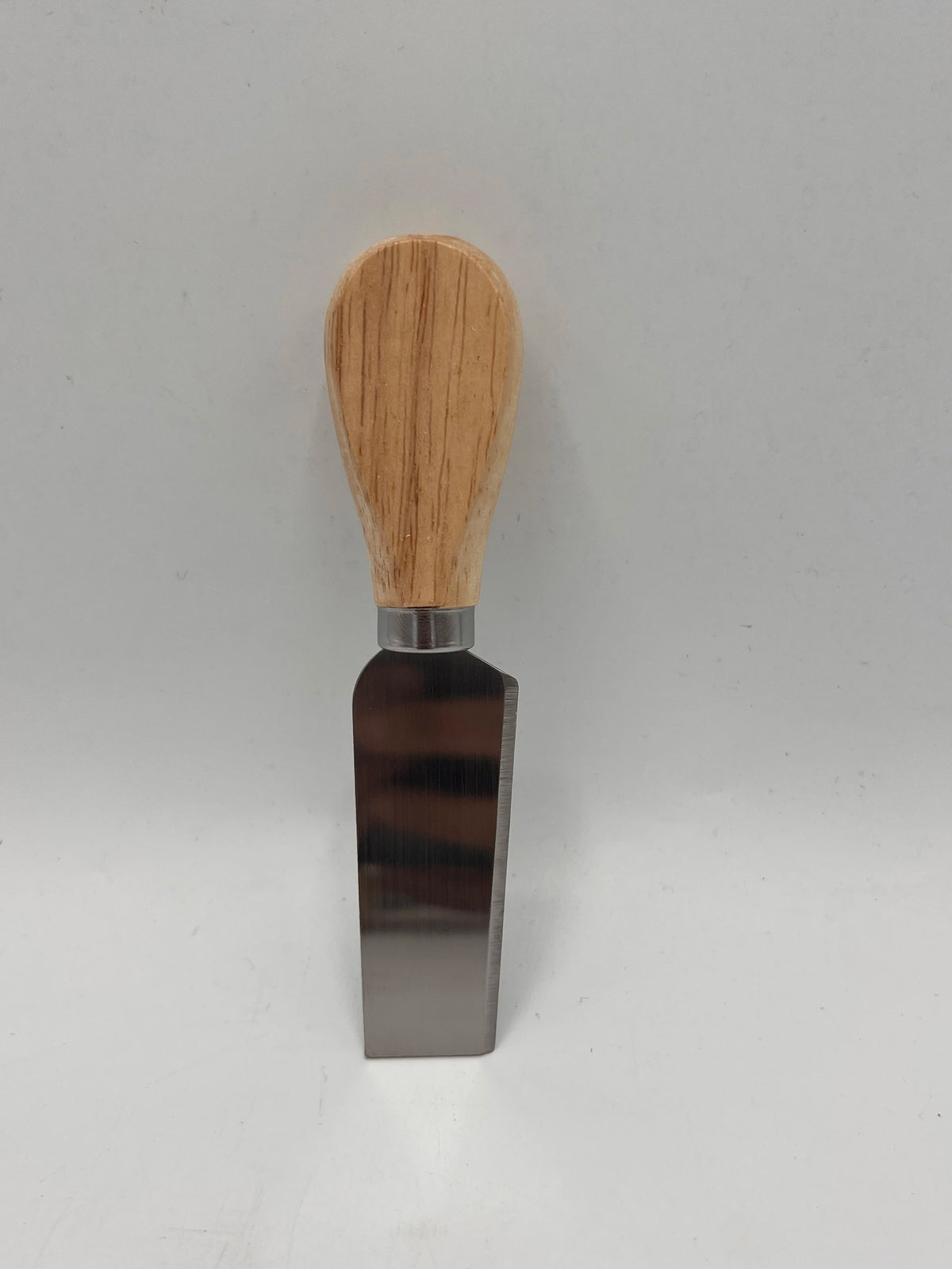 set  de 4 Couteaux à Fromage Inox et Manches en Bois - Service Élégant