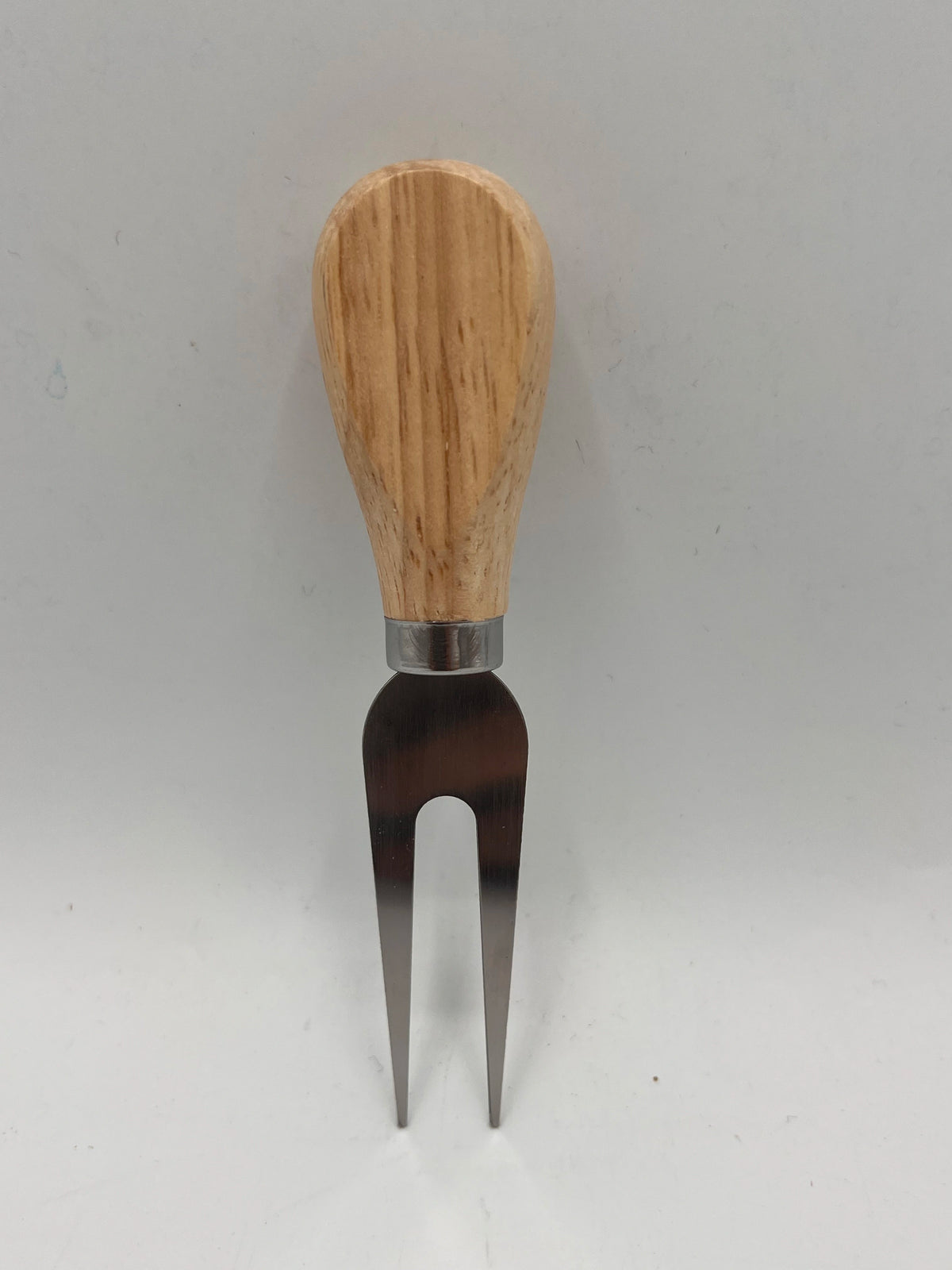 set  de 4 Couteaux à Fromage Inox et Manches en Bois - Service Élégant